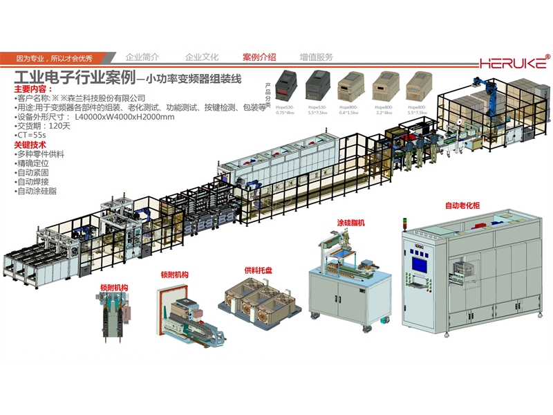 低压小功率变频器生产线