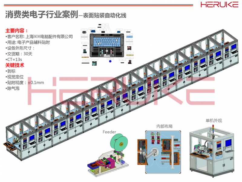 笔记本贴装自动化线